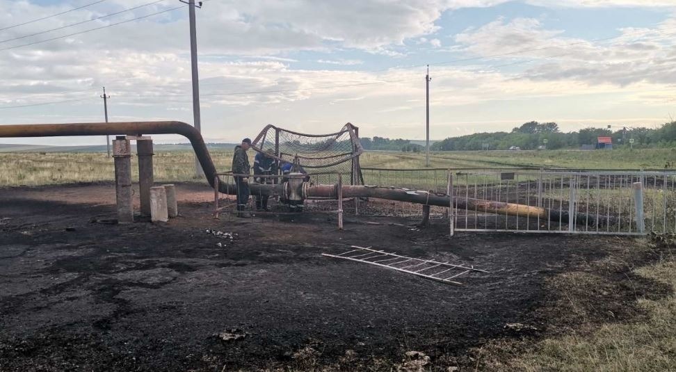 Молния повредила газопровод под Челябинском